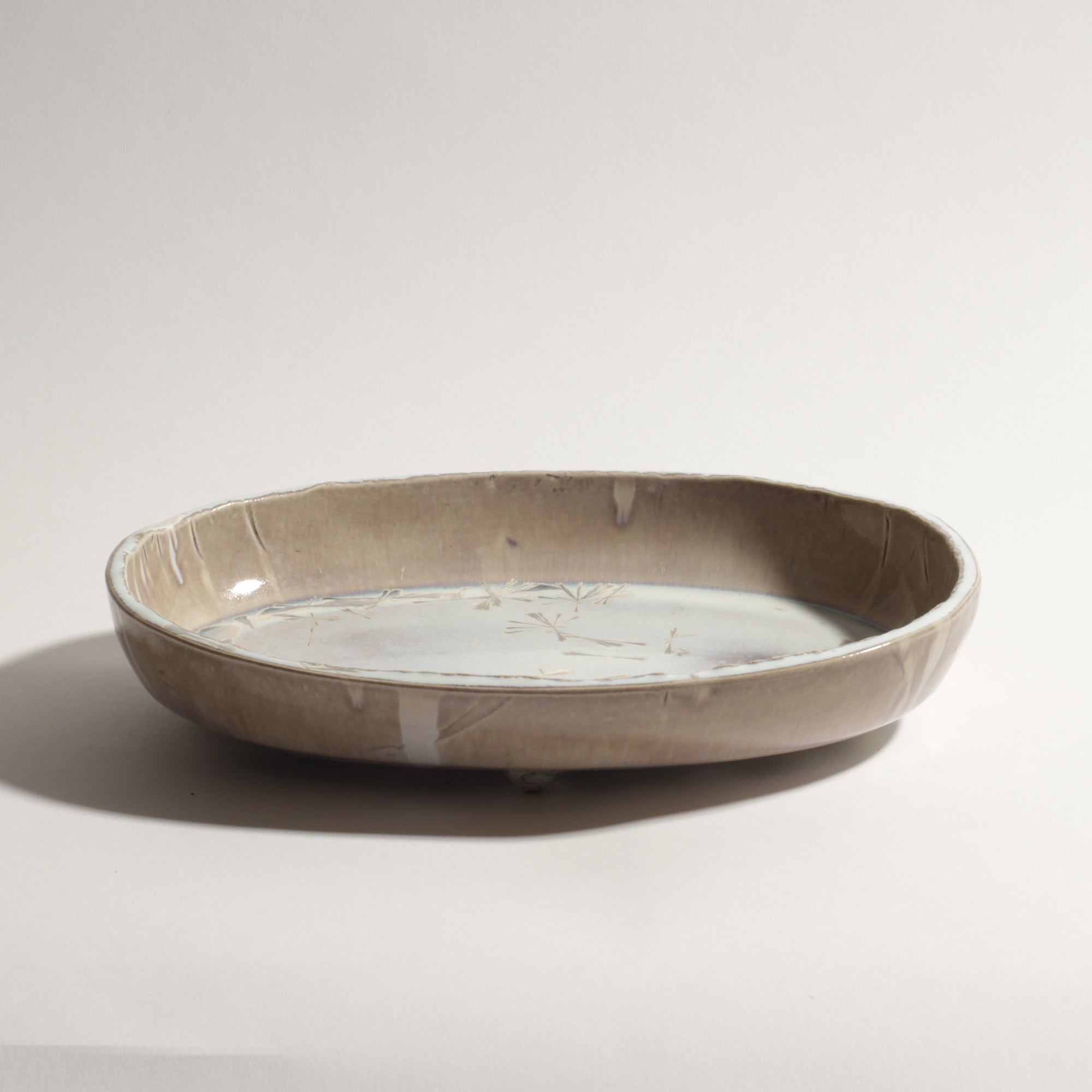 ♥美濃焼　青山鉄郎　白釉　茶碗　共箱付き　骨董品 矢筈窯