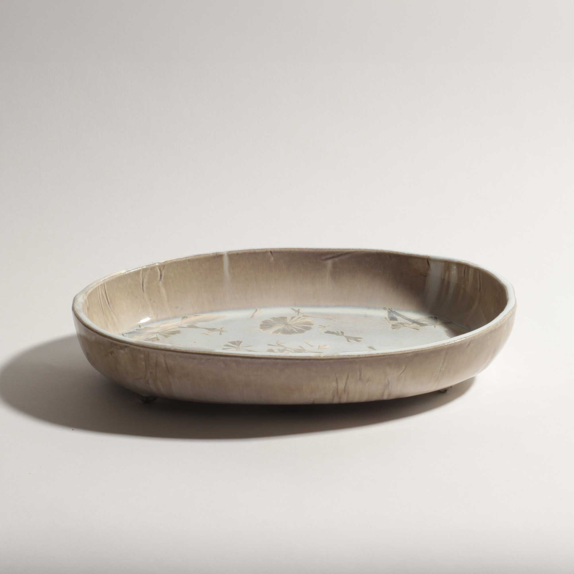 ♥美濃焼　青山鉄郎　白釉　茶碗　共箱付き　骨董品 矢筈窯